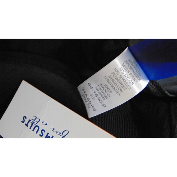 New Swimsuits For All Halter Swim Suit Top Womens 22 Animal Print Bathingsuit - Picture 8 of 9